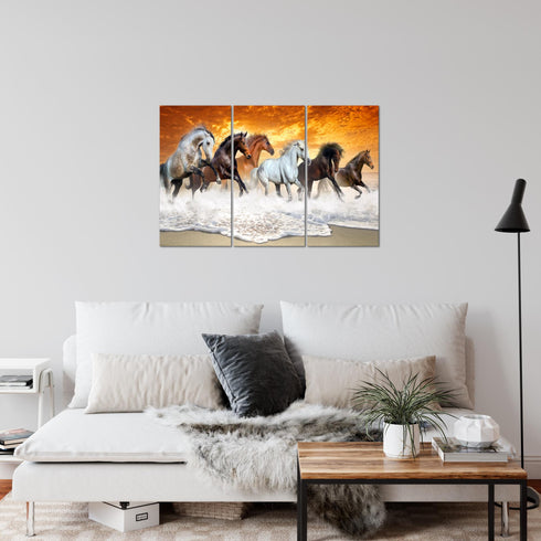Wandbilder Wohnzimmer XXL Pferde Moderne Bilder Tiere